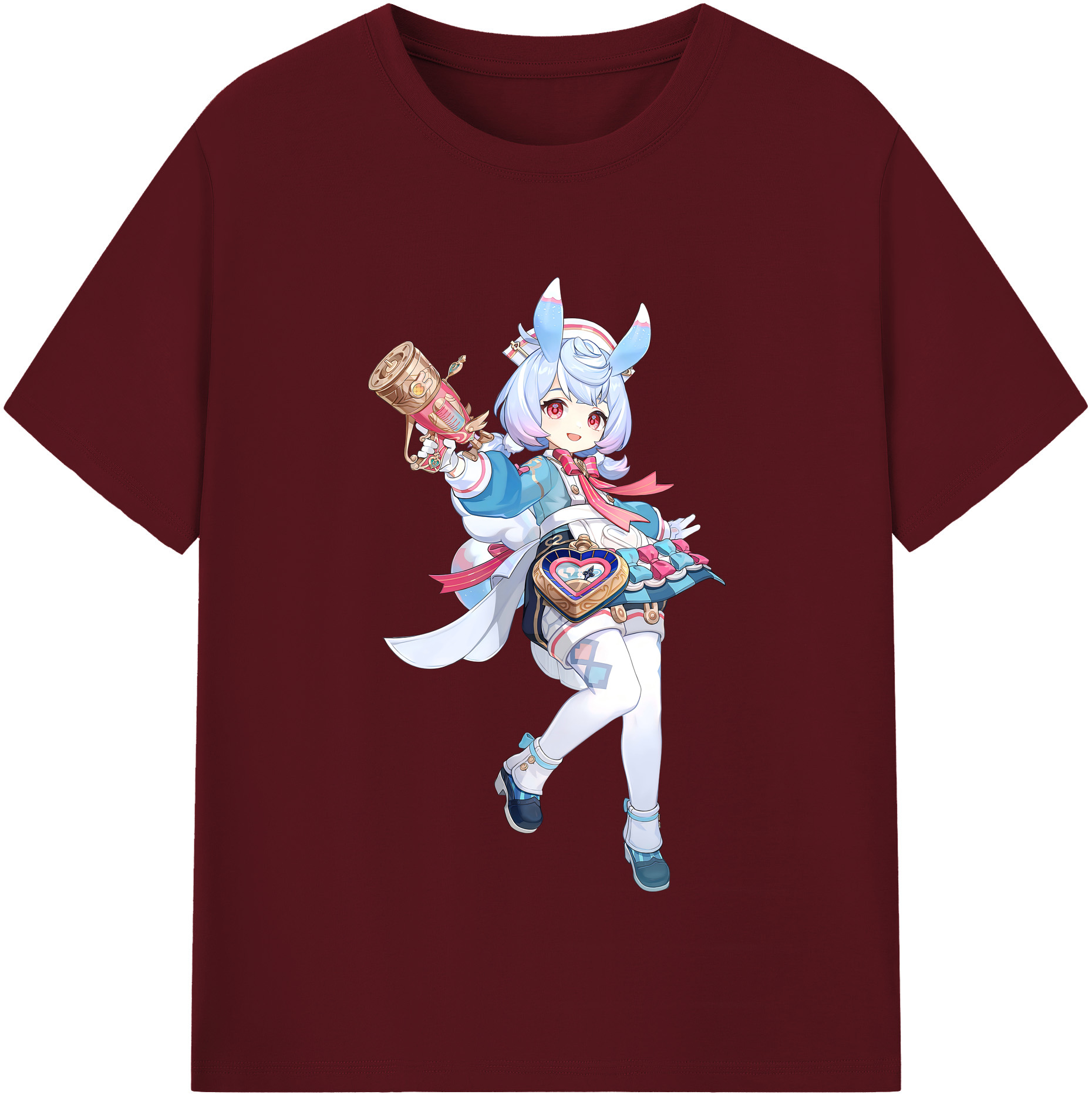 げんし神 シゲウィン genshin Shigewin 綿100％半袖Tシャツ（フロントプリント）